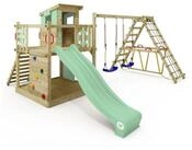 Wickey Spielturm Smart Surf &ndash; Abenteuer-Stelzenhaus mit Schaukel & Rutsche, Perfekt