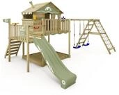Wickey Spielturm Smart Ocean &ndash; Abenteuer-Stelzenhaus mit Rutsche & Kletteranbau,