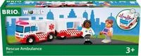 BRIO&reg; Spielzeug-Auto BRIO Rettungswagen, mit Licht- & Soundeffekt