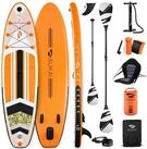 Aukai SUP-Board PRO 320cm, 2in1 Aufblasbares Stand up Paddle Set mit Kajak-Sitz,