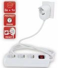 REV REV Steckdosenleiste Powersplit, 3-fach, mit Schalter, 5 m, wei&szlig;