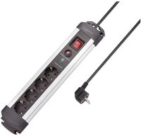 Sygonix Sygonix SY-4755610 &Uuml;berspannungsschutz-Steckdosenleiste 4fach Silber,