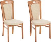 Home affaire Esszimmerstuhl FERDI Made in Italy, Massivholz (Set, 2 St), Bezug