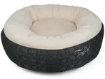 TrendPet Tierbett Hundebett "LunaBed" Beige, 100% Polyester, in 2 Gr&ouml;&szlig;en