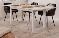 Furn.Design Esstisch Malta (K&uuml;chentisch in wei&szlig;, ausziehbar 160 - 200 cm),...