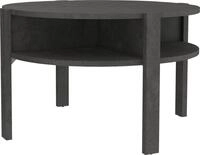 FORTE Beistelltisch Tobago, runder Couchtisch mit 4 Ablagef&auml;chern, B/H/T