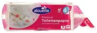 alouette Toilettenpapier Premium (10-St), 4-lagig, wei&szlig; mit Pr&auml;gung, 200