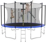 Kinetic Sports Gartentrampolin SALTO, &Oslash; 366 cm, Kindertrampolin Set mit