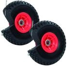 TRUTZHOLM Sackkarren-Rad 2xPU-Rad 260x85 mm versetzte Nabe &Oslash; 20 mm rot Vollgummi