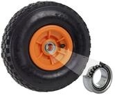 TRUTZHOLM Sackkarren-Rad Luftrad 260x85 mm 3.00-4 60 mm versetze Nabe &Oslash; 20 mm orange
