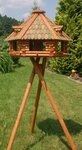 DSH DEKO SHOP HANNUSCH Vogelhaus XXL Luxus Vogelhaus mit Solarbeleuchtung V13 XXL mit