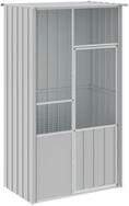 vidaXL Voliere, Grau 115x78x200 cm Verzinkter Stahl