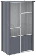 vidaXL Voliere, Anthrazit 115x78x200 cm Verzinkter Stahl