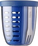 Mepal Lunchbox Fruitpot Ellipse &ndash; 600 ml Inhalt - Vivid Blue, Kunststoff -