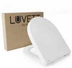 LUVETT WC-Sitz D140 Softclose Absenkautomatik, Duroplast, Geberit Renova Icon, D-Form