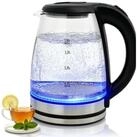 OZAVO Wasserkocher Glas 1,8L 1500W mit LED-Beleuchtung 100% BPA Frei, 1500 W, 360&deg;