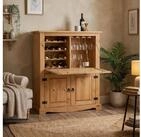 IDIMEX Hochschrank TEQUILA Weinschrank Mexiko M&ouml;bel Barschrank Hausbar...