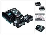 Makita Power Source Kit 40 V max. (191L76-1) mit 2x BL 4025 Akku 2,5 Ah...