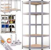 monzana Schwerlastregal, Eckregal 180x70x40cm 875 kg 5 MDF-Platten Regal...