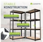 Juskys Schwerlastregal Easy, Set, 2er Set, 640 kg Traglast, 8 B&ouml;den, individueller