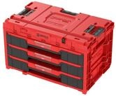 QBRICK System Werkzeugkoffer ONE Drawer 3 Toolbox 2.0 Red Ultra HD Werkzeugbox...
