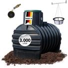 4rain Wasserreservoir MONO Retentionszisterne 3000 Liter inkl. Tankabdeckung