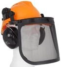 TRUTZHOLM Forsthelm Forstschutzhelm mit Visier und Geh&ouml;rschutz Schutzhelm 50-66 cm,