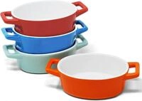 JOEJI&rsquo;S KITCHEN Auflaufform Mini Auflaufform 4er Set Oval Backform kleine