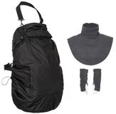 Hoppediz Babytrage Fleece-Cover 3-in-1 mit Regenschutz, Schalkragen & Stulpen