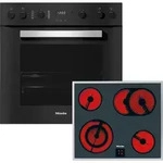 Miele Elektro-Herd-Set H2459 E D OBSW + KM 6003 LPT, mit Teleskopauszug nachrüstbar, Miele Elektro-Herd-Set H2459 E D OBSW + KM 6003 LPT, mit Teleskopauszug nachrüstbar,