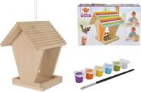 Eichhorn Kreativset Outdoor Futterhaus, (Set), Zum Zusammenbauen und Bemalen,...