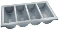 GR&Auml;WE Besteckkasten GR&Auml;WE Besteckkasten leer 4 F&auml;cher Gastronorm 1/1 inkl. Deckel