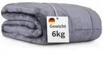 Bestlivings Gewichtsdecke 6kg f&uuml;r ruhigen, erholsamen Schlaf, F&uuml;llung: Feine