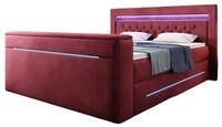 Luxusbetten24 Boxspringbett Neptun, mit TV Lift und RGB-Beleuchtung