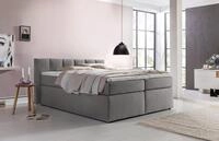 M&ouml;belfreude Boxspringbett Boxspringbett Valina 180x200 cm Hellgrau H3, 180x200 cm