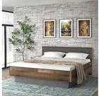 FORTE Futonbett Clif, Bettanlage, Old &ndash; Wood Vintage, Betonoptik Dunkelgrau