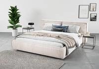 Home affaire Polsterbett Adrina mit Biesenoptik, Feincord und Luxus-Microfaser, bis