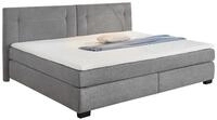 Jockenh&ouml;fer Gruppe Boxspringbett FAMILY, 240 x 200 cm, Hellgrau, Mikrofaser, mit