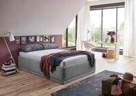 Westfalia Schlafkomfort Polsterbett Texel, Komforth&ouml;he mit Zierkissen,...