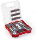 Einhell Bit-Set Einhell L-CASE 37-tlg. Bit- und Ratschen-Set (25-mm-Bits, Ratsche,