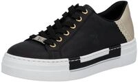 Rieker Plateausneaker mit Metallic-Fersenkappe, Freizeitschuh, Halbschuh,