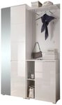 moebel-dich-auf Kompaktgarderobe SLICE (Garderobenschrank + Paneel + Schuhschrank,