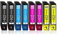 Druckerparadies 8er Multipack f&uuml;r Epson 502XL Tintenpatronen Set Tintenpatrone