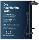 Ideal Standard Duschsystem Ceraflow Alu+, H&ouml;he 111.30 cm, Multifunktionsbrause,