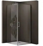 doporro Eckdusche Duschkabine Duschabtrennung ESG-Glas mit Nano H:195cm Ravenna36K,