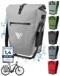 MIVELO Fahrradtasche Gep&auml;cktr&auml;gertasche wasserdicht inkl. Gurt f&uuml;r Umh&auml;ngetasche,