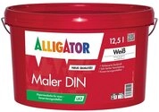 Alligator Wand- und Deckenfarbe Alligator Maler DIN LEF wei&szlig; 12,5 l
