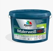 Diessner Wandfarbe Diessner Malerweiss HD Wandfarbe Deckenfarbe Farbe weiss 12,5 L