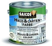 Saicos Fassadenfarbe Saicos Haus- & Gartenfarbe 0,75 L, Natur&ouml;l-Basis, deckend, f&uuml;r