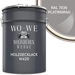 WO-WE Holzlack Holzfarbe Wetterschutzfarbe Holzanstrich W420, 1-10L, Seidengl&auml;nzend,
